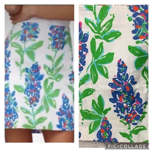 Nwot Lilly Pulitzer Lynnie Honeycomb Floral Mini Skirt - Picture 1 of 7